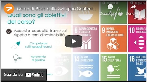 Corso sullo sviluppo sostenibile