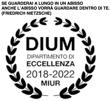 SE GUARDERAI A LUNGO IN UN ABISSO ANCHE L’ABISSO VORRÀ GUARDARE DENTRO DI TE.
(FRIEDRICH NIETZSCHE)