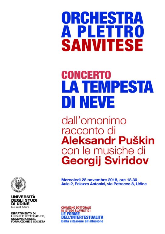 Concerto "La tempesta di neve", Orchestra a Plettro Sanvitese - 28/11/2018