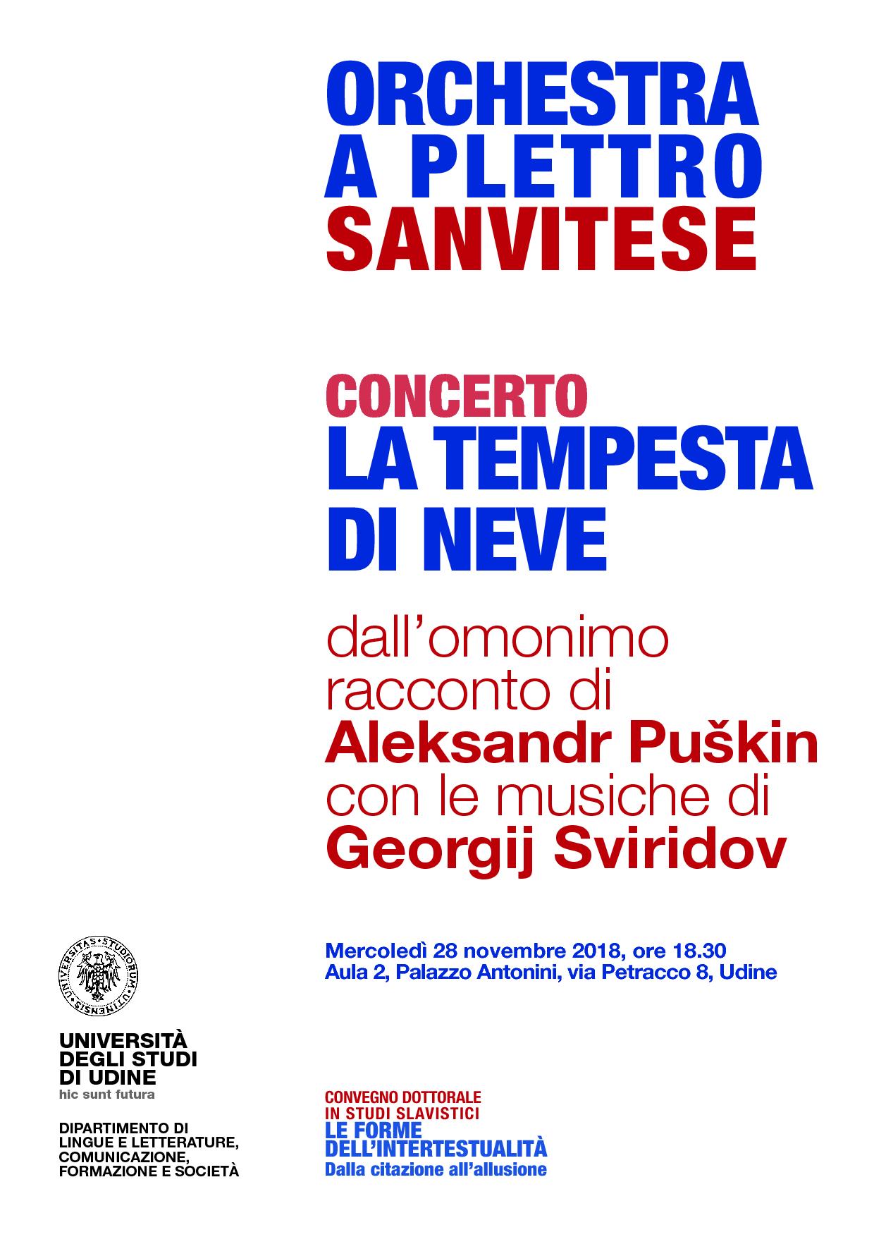 Concerto "La tempesta di neve", Orchestra a Plettro Sanvitese - 28/11/2018
