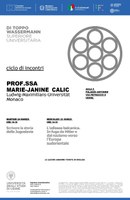 CICLO DI INCONTRI: Prof.ssa MARIE-JANINE CALIC