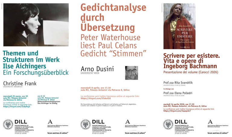 CICLO PRIMAVERILE ASSOCIAZIONE BIBLIOTECA AUSTRIACA