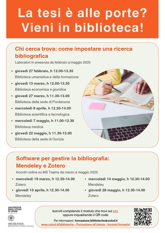 Incontri per stesura tesi - partenza a febbraio 2025