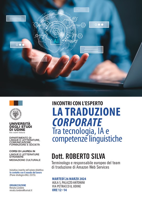 Incontro con l'esperto - dott. Roberto Silva, martedì 26 marzo 2024