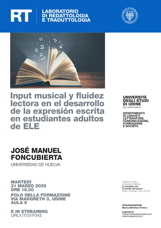 Input musical y fluidez lectora en el desarrollo de la expresión escrita en estudiantes adultos de ELE - JOSÉ MANUEL FONCUBIERTA UNIVERSIDAD DE HUELVA