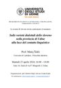 Seminario: "Sulle varietà dialettali dello sloveno nella provincia di Udine alla luce del contatto linguistico" - Martedì 23 aprile 2024, 16:00 - 18:00