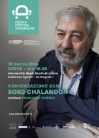 Sorj Chalandon - 18 marzo, Auditorium Sgorlon, via Margreth 1