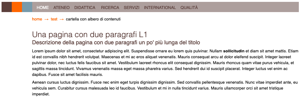 Elemento come vista predefinita (select_default_page)
