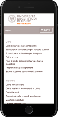 Elenco "Info per" per categorie (infoper_listing) mobile (iPhone 8)
